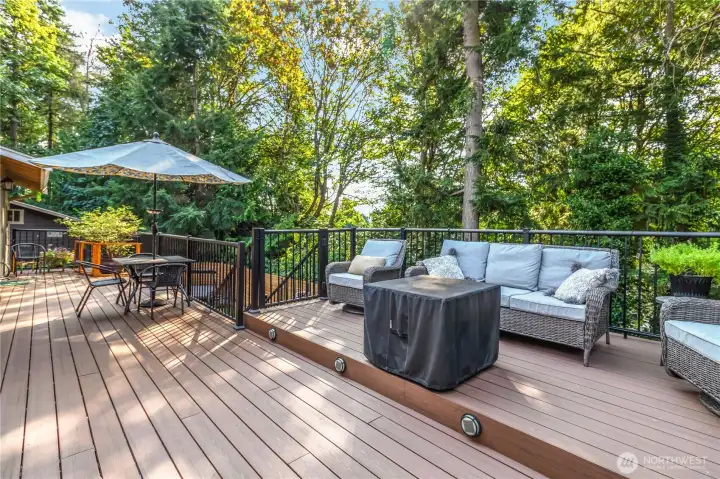 Massive deck with trex flooring