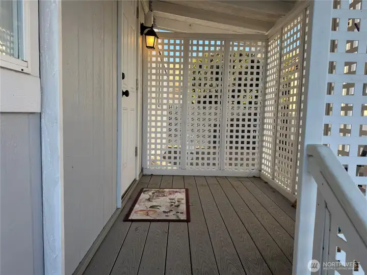 Back covered porch