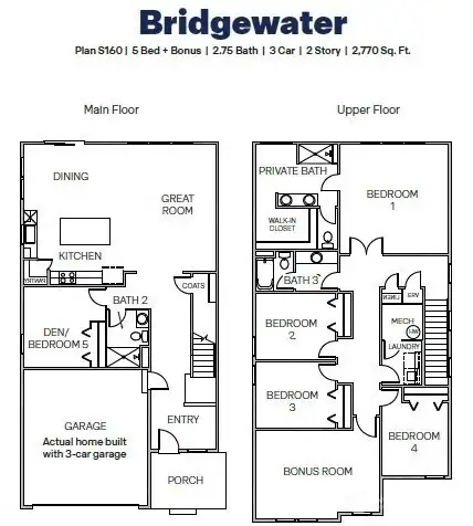 Bridgewater marketing floor plan