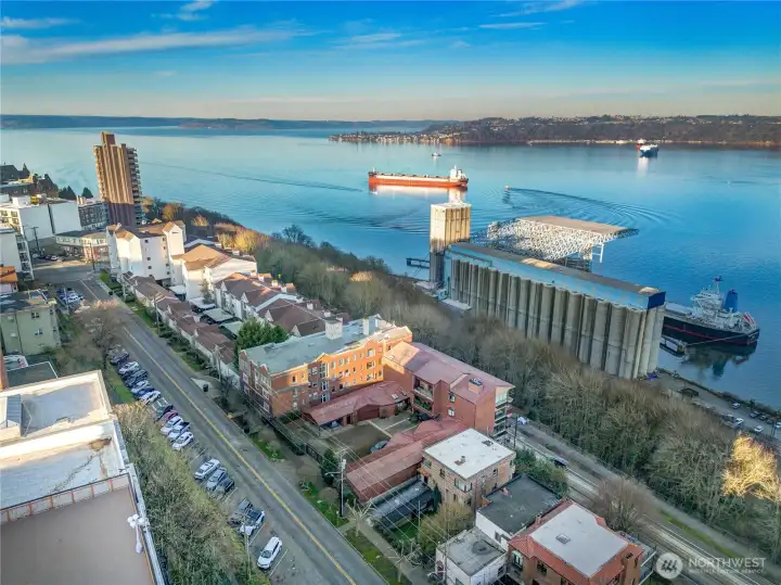 Watch the big ships come and go!  You'll swoon for the firework show on the 4th of July.