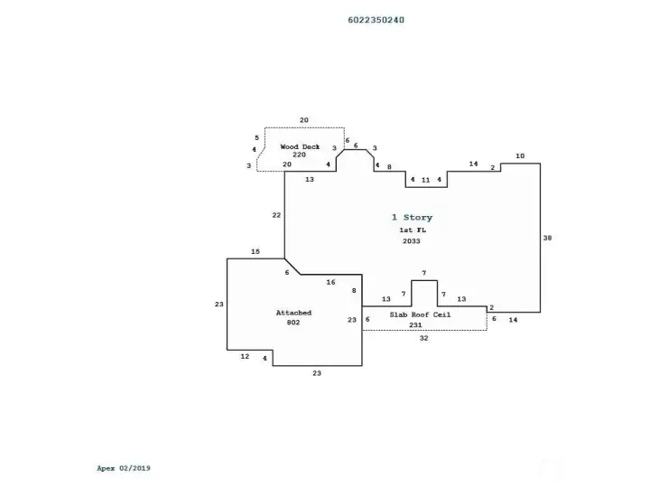 Sketch of floorplan