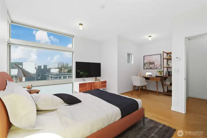 Primary Suite Virtually Staged