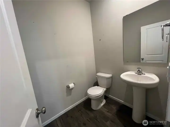 Half bath downstairs off kitchen