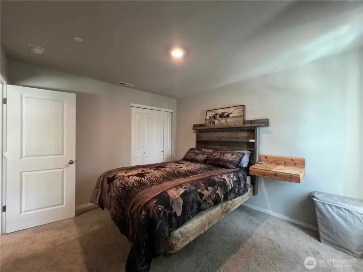 Bedroom adjacent to loft