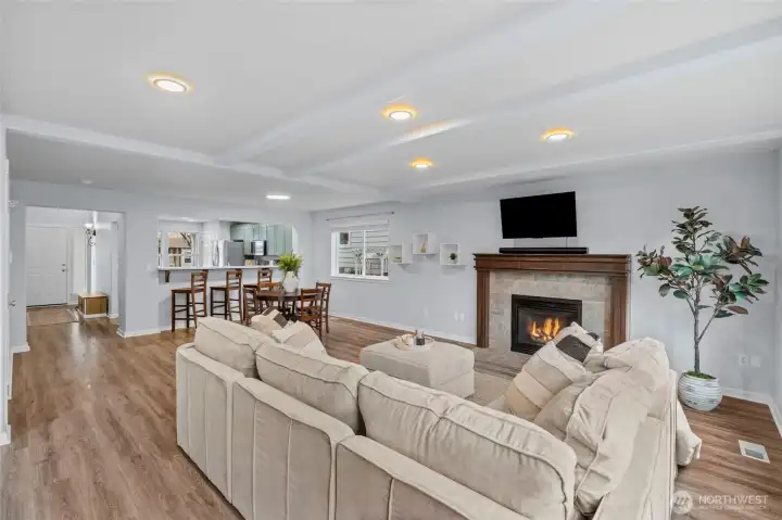 MAIN FLOOR CONNECTION | This photo shows off the connection in this home perfectly.