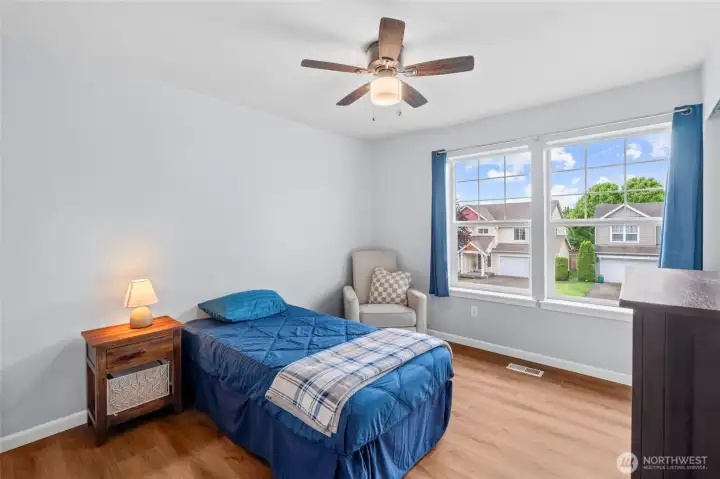 BEDROOM 2 | This room is located at the front of the home to the right at the top of the stairs.