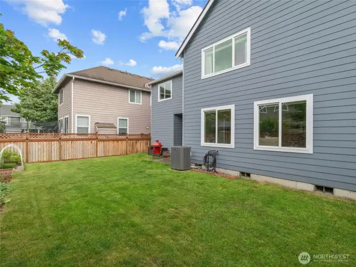BIG BACK YARD | This space is limited only by your imagination! There's room for all sorts of outdoor living options.