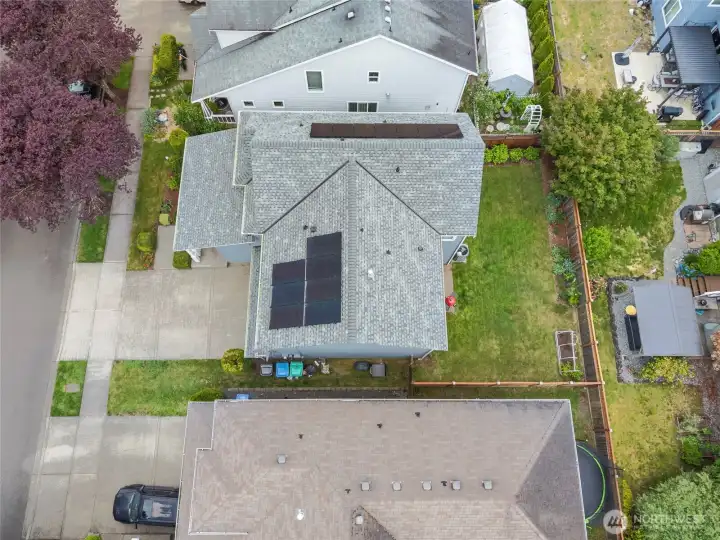 THE TOTAL PACKAGE | This great home sits on a perfectly rectangular lot with a fully-fenced back yard, new roof and solar panels for energy efficiency.
