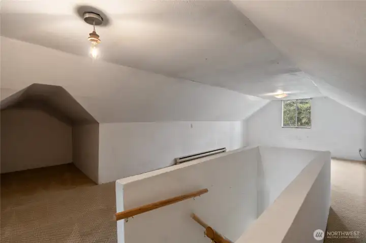 This little nook would be a great cozy corner or meditation space.