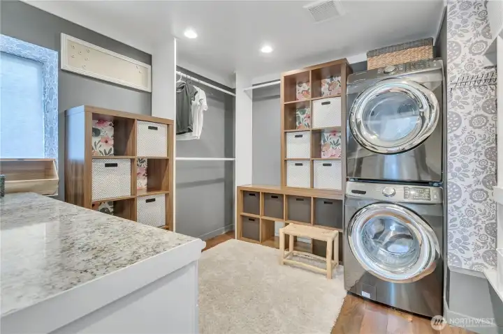 Primary Walk-in Closet with Laundry Primary Walk-in Closet with Laundry