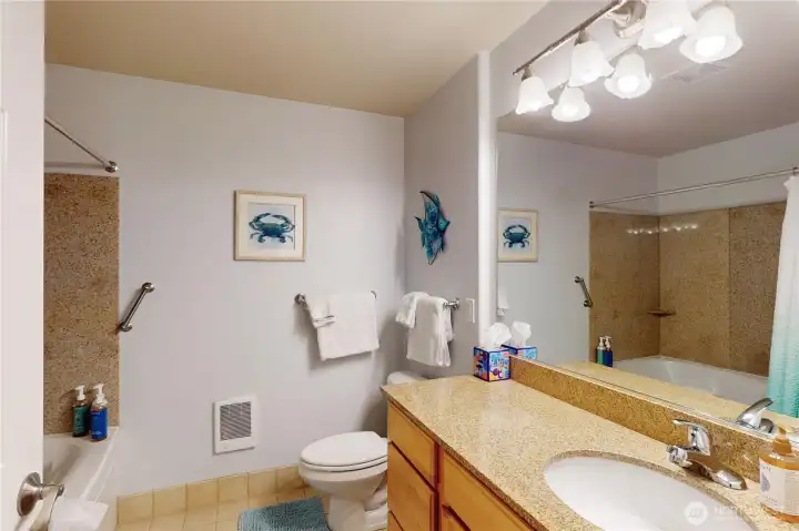 Primary Bathroom with huge jetted tub