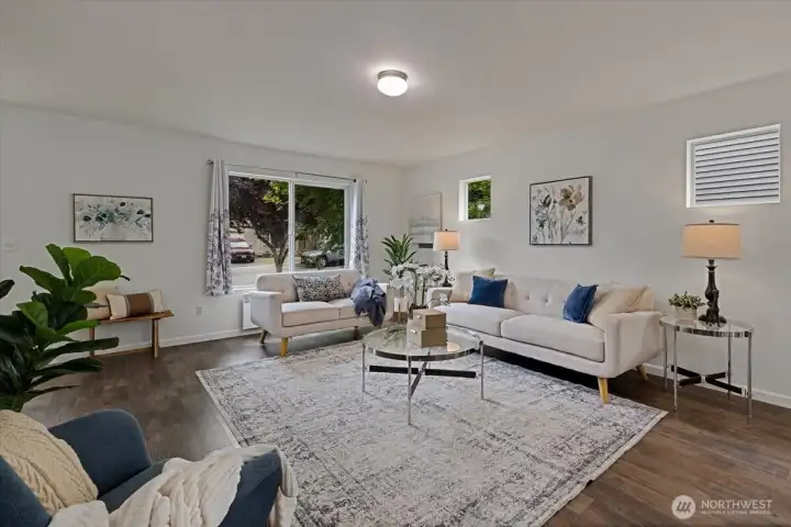 The Open Design offer such flexibility in "room definition" ~ let your inner designer have a ball!