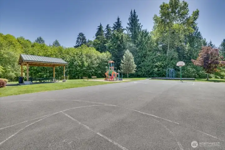 An Incredible Park right outside your door! Picnic Shelter, Hoops & Play Structure. So much fun to be had!