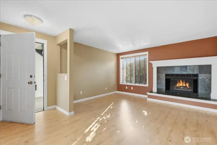 Entrance, Wood-Burning Fireplace