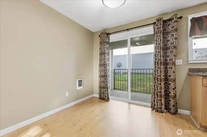 Dining Area w/ Sliding Door to Patio