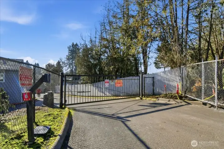 Secure Gated Entrance w/ Code Box