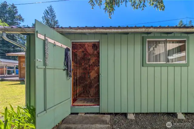 Bunkhouse entry door