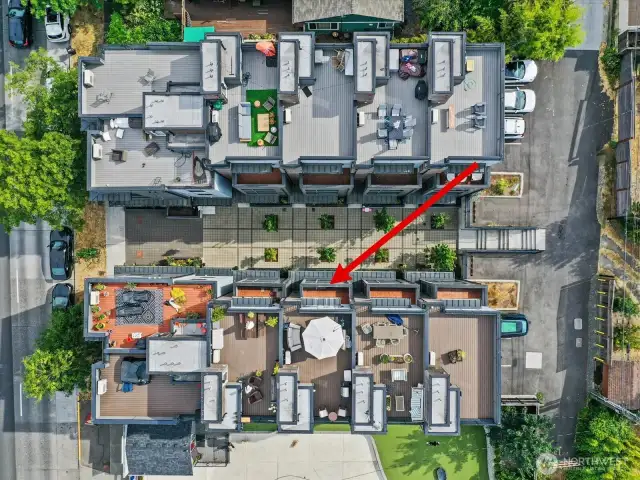birds eye view of unit