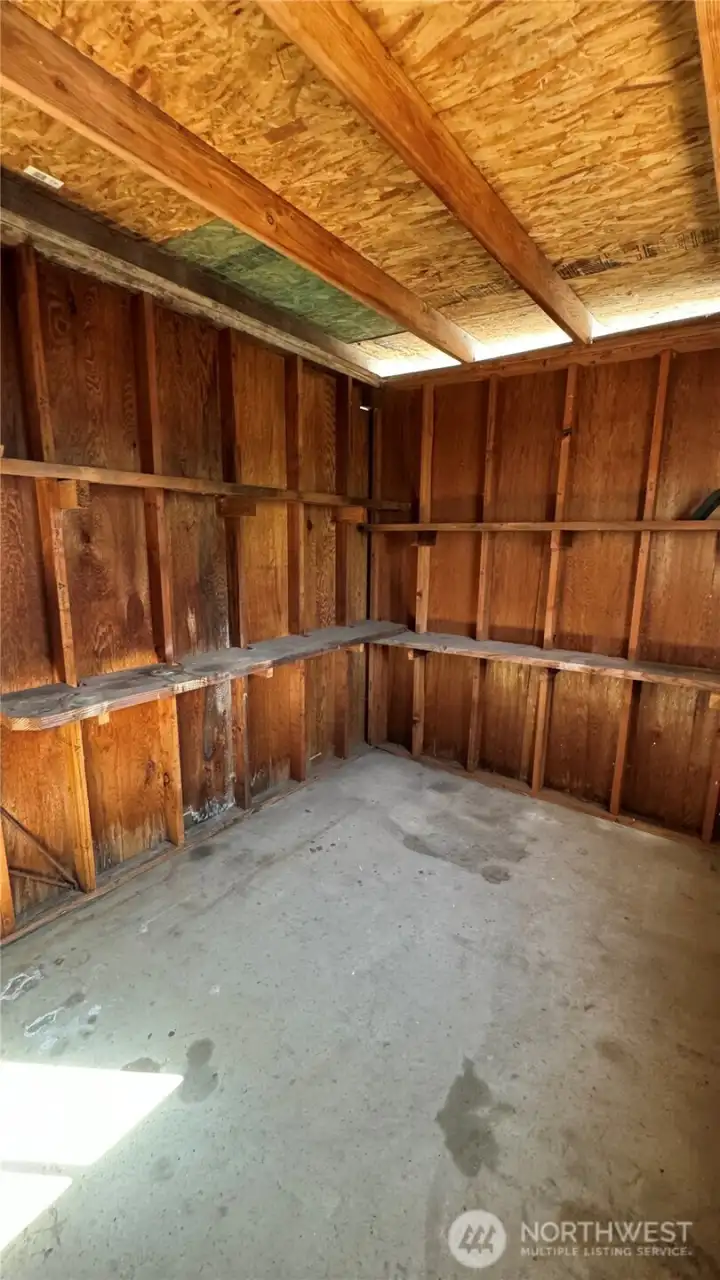 Inside Storage Shed