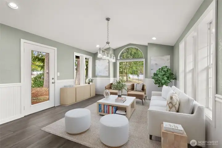 Virtually staged bonus space