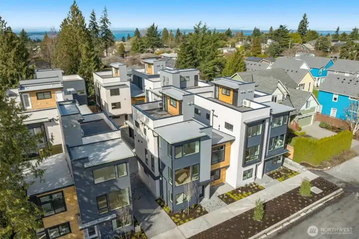 This modern community, built by Shelter Homes, pairs thoughtful design with urban convenience in one of Seattle’s most sought-after neighborhoods.