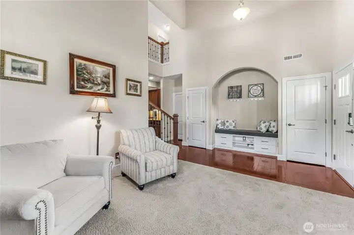 Architectural designed nook with custom built-in bench.