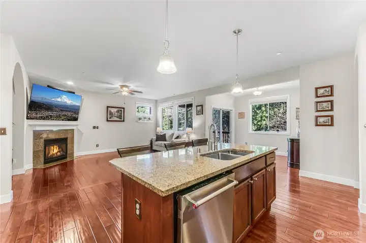 Open concept floorplan