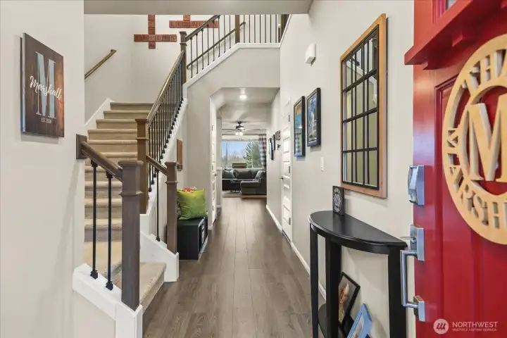 Enter into this open concept floor plan.