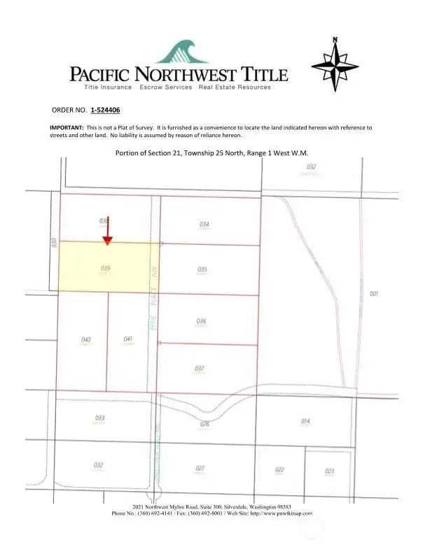 1 of 8 lots in the Seaview Estates neighborhood