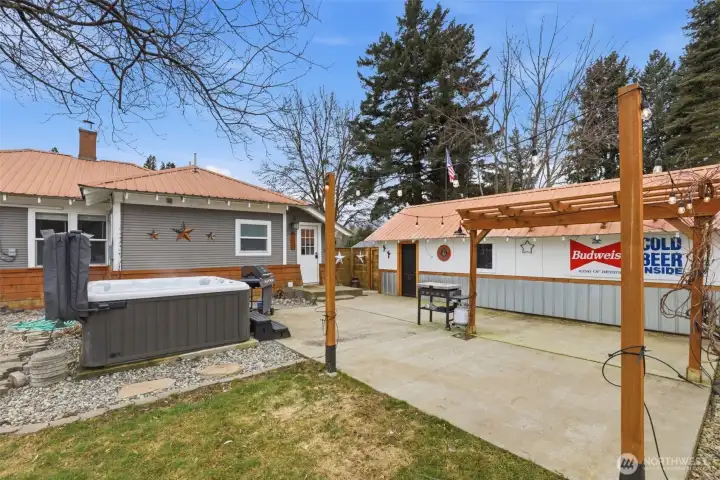 Just think of a hard days work, & coming home to soak in the hot tub and BBQ in the back yard.