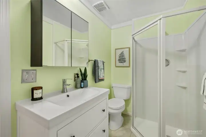 Hallway bathroom