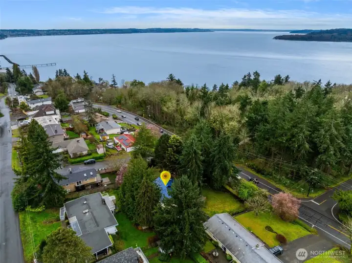Partial water views from your deck and just minutes to the marina.