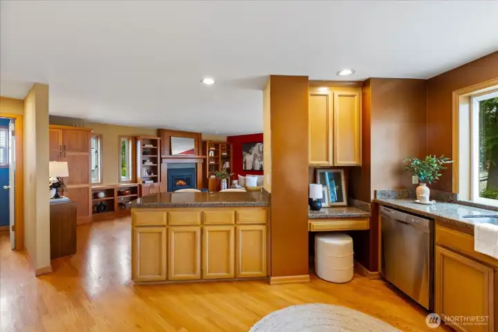 Functional layout connecting kitchen to main living areas