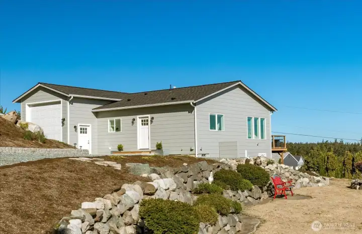 784sf detached Guest Cottage with Sound views was built in 2022 and is currently renting for $2300/month furnished.