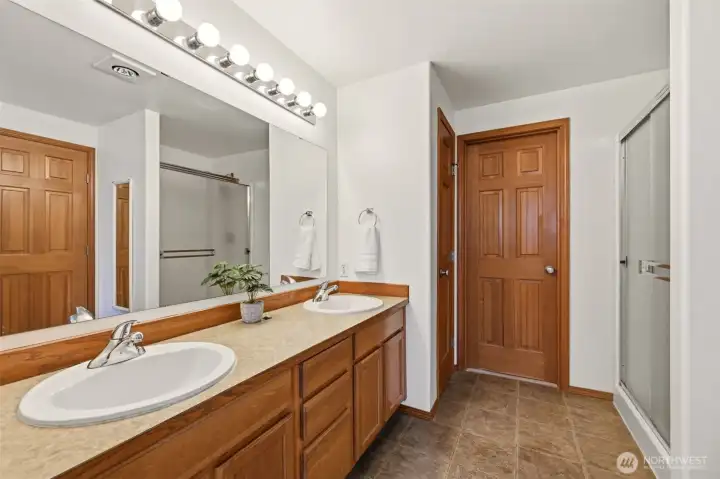 Primary Bathroom that leads to walk in closet