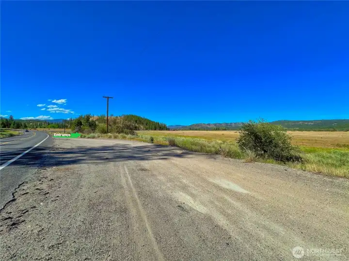 Entrance off Highway 155 directly after turnout area Entrance off Highway 155 directly after turnout area