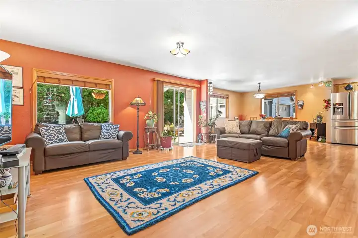 Spacious open-concept living area with abundant natural light.