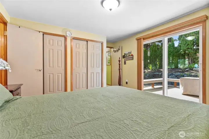 Expansive primary bedroom featuring generous, deep-reach closet space for ample storage.
