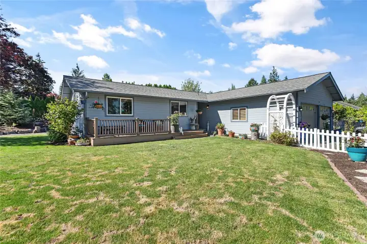 Stunning corner lot bathed in natural sunlight.