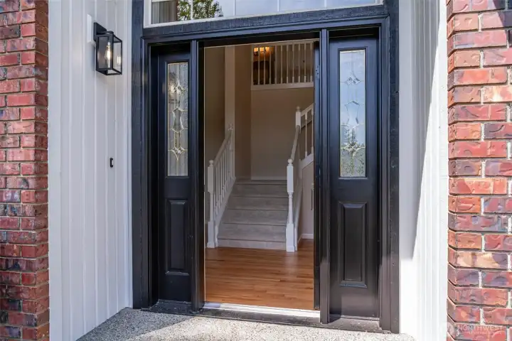 Luxurious entry.
