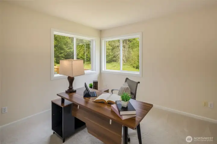 Large office on the main level...perfect for those work from home days.