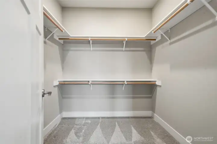 Primary walk in closet