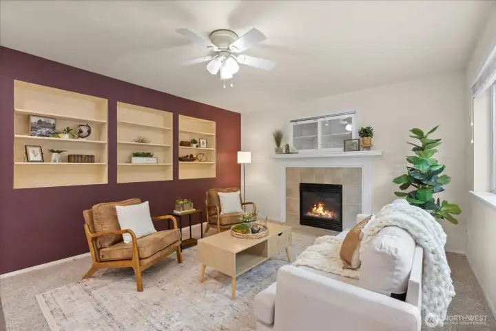 Family Room w/Gas Fireplace Family Room w/Gas Fireplace