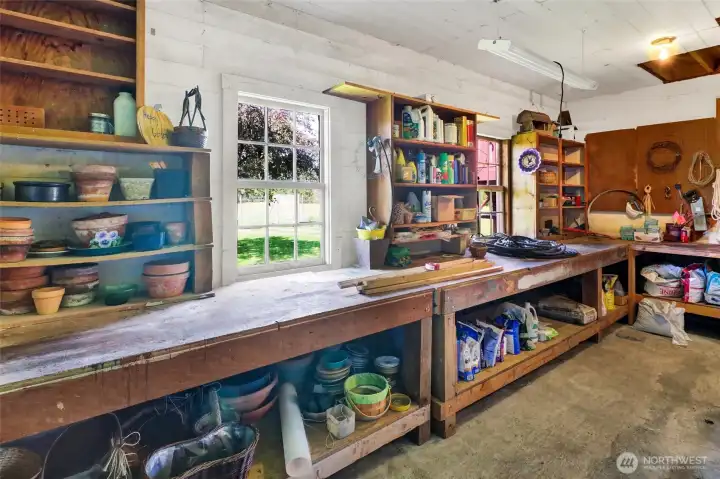 Workshop/ potting shed under ADU.