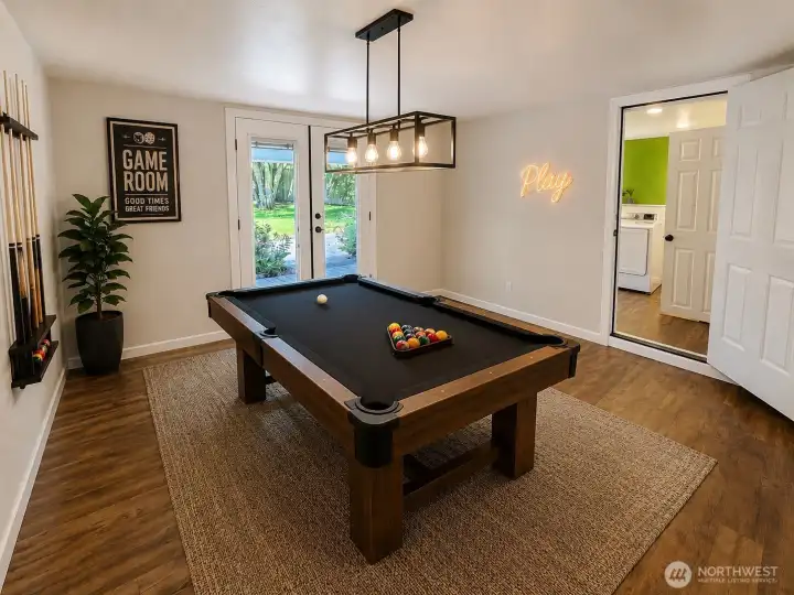 Downstairs Room Option 1 - Virtually staged (many options for this room)