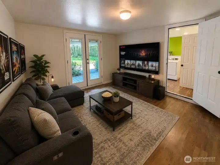 Downstairs Room Option 2 - Virtually staged (many options for this room)