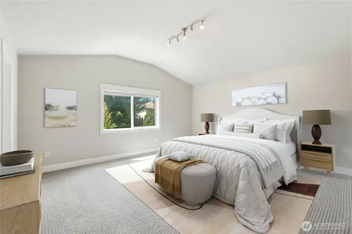 Primary Room Virtually staged