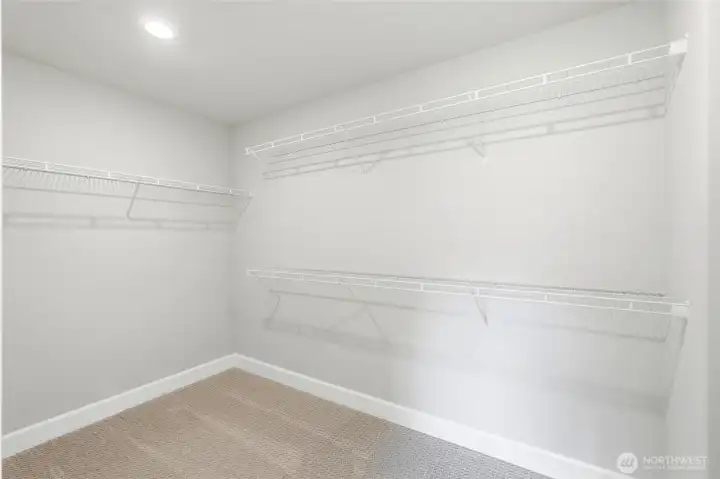 Primary walk in closet