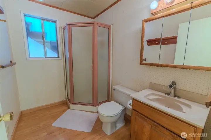 Lower level 3/4 bath.