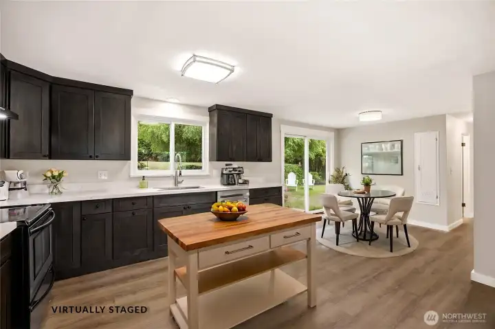 Kitchen Virtually Staged Render Kitchen Virtually Staged Render